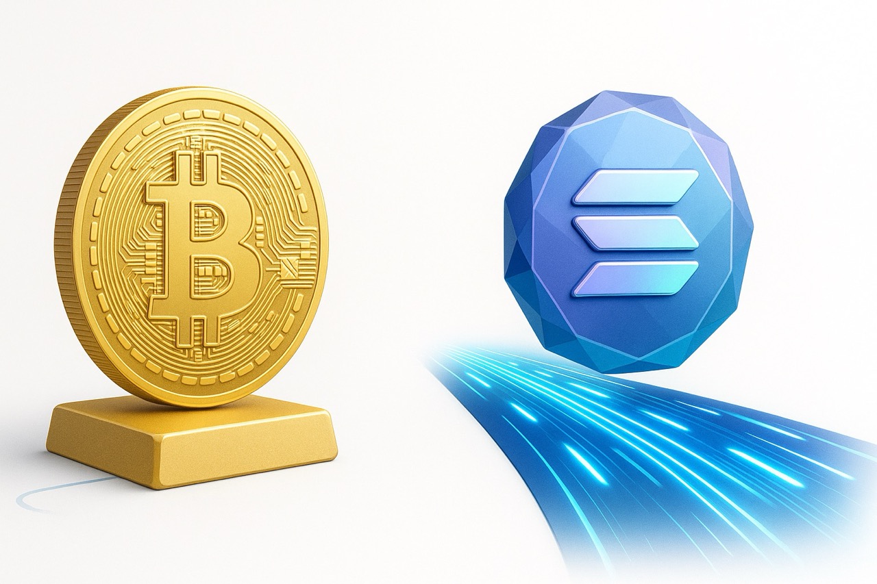 Anycoin | Blog - Bitcoin vs Solana: Porovnanie dvoch populárnych kryptomien